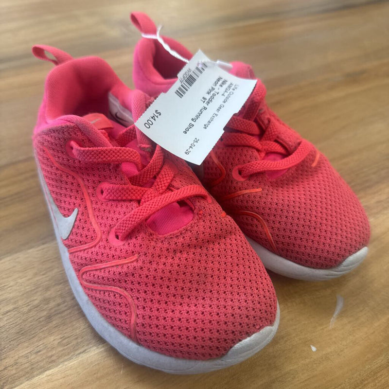 Nike - Toddler Running Shoe : Neon Pink -children-9T