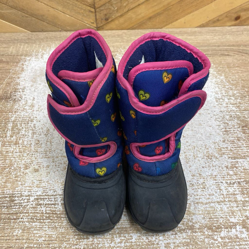Toddler Insulated Winter Boot : Blue Pink -children-9T