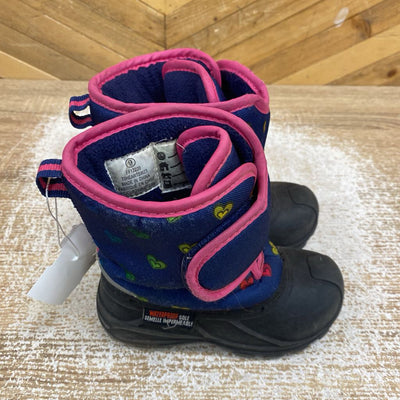 Toddler Insulated Winter Boot : Blue Pink -children-9T