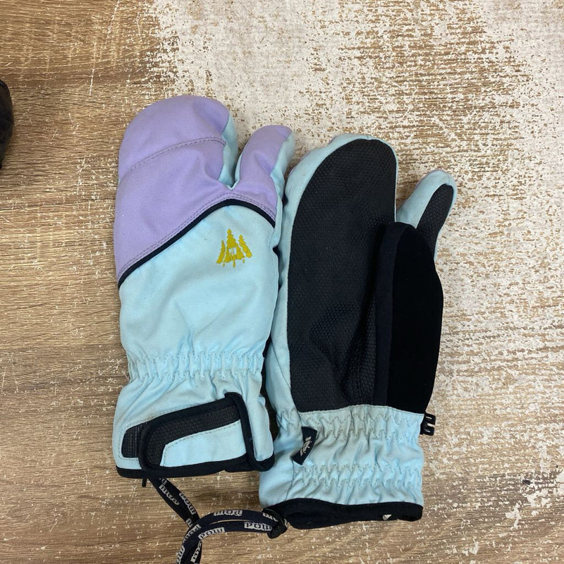 POW - Index Trigger Kids Mitten - MSRP $54 : Blue Purple -children-