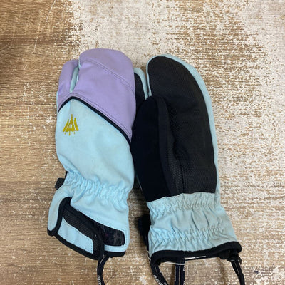 POW - Index Trigger Kids Mitten - MSRP $54 : Blue Purple -children-