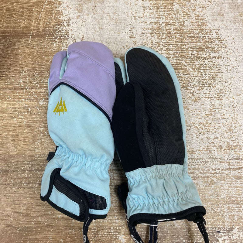 POW - Index Trigger Kids Mitten - MSRP $54 : Blue Purple -children-