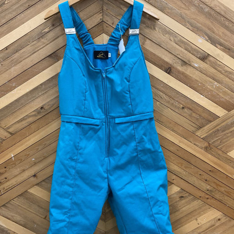 Jardi - Vintage Bib Ski Pants : Teal -women-12