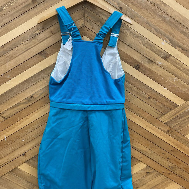 Jardi - Vintage Bib Ski Pants : Teal -women-12