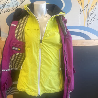 Orage- Women's 3-1 Insulated ski Jacket - MSRP compared $629 : Pink/Green -women-SM