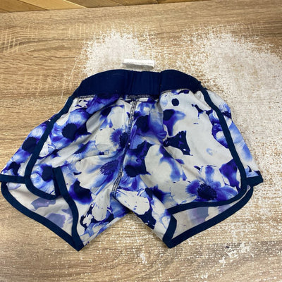GapFit 0 Girls' Floral Swim Shorts: Blue/White-girls-MDY