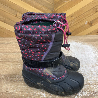 Sorel - Children's Insulated Winter Boots- MSRP $110: gray, pink-children-1Y