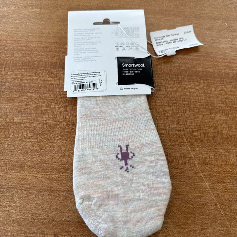 Smartwool- Invisible Grip Socks - MSRP $23: beige-women-LG