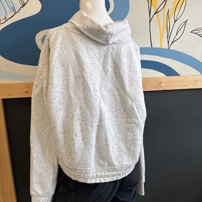 tentree- Women's Cowl Neck Sweater- MSRP $108: light grey-women-LG