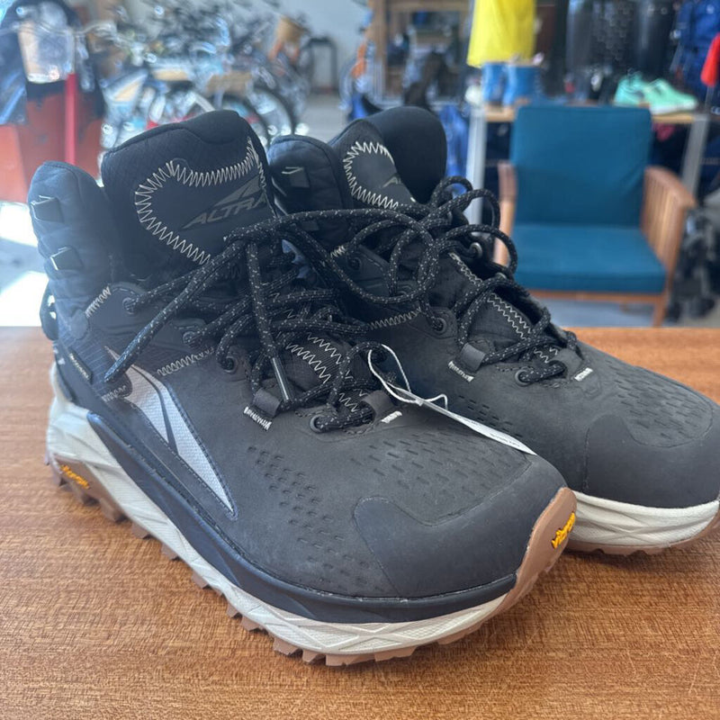 Altra - Olympus 5 Hike Mid GTX Boots - MSRP $280: black/gray-men-7