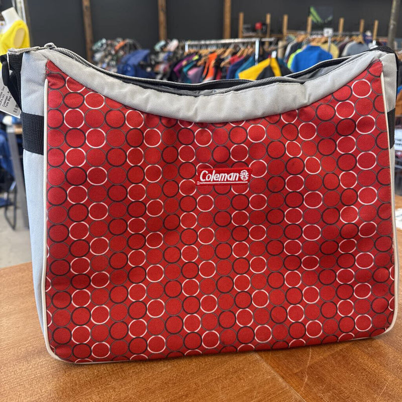 Coleman Red Dot Tote Bag: red-unisex-
