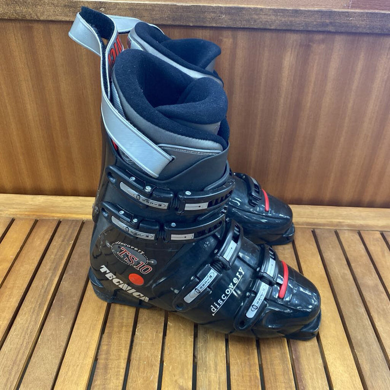 Tecnica - Discovery TS10 Downhill Ski Boots : Black/Red/Grey-unisex-28.5