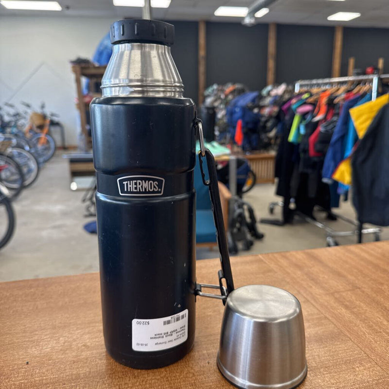 Thermos - Black Stainless Steel - MSRP $55: black-unisex-