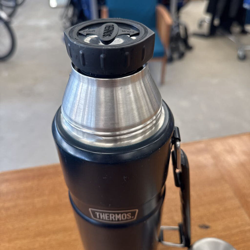 Thermos - Black Stainless Steel - MSRP $55: black-unisex-