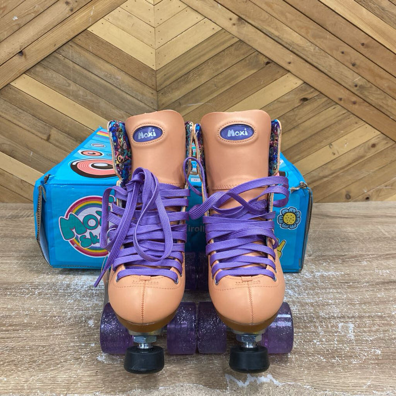 Moxi - Beach Bunny Roller Skates - MSRP $189: Peach/Orange/Purple-children-6
