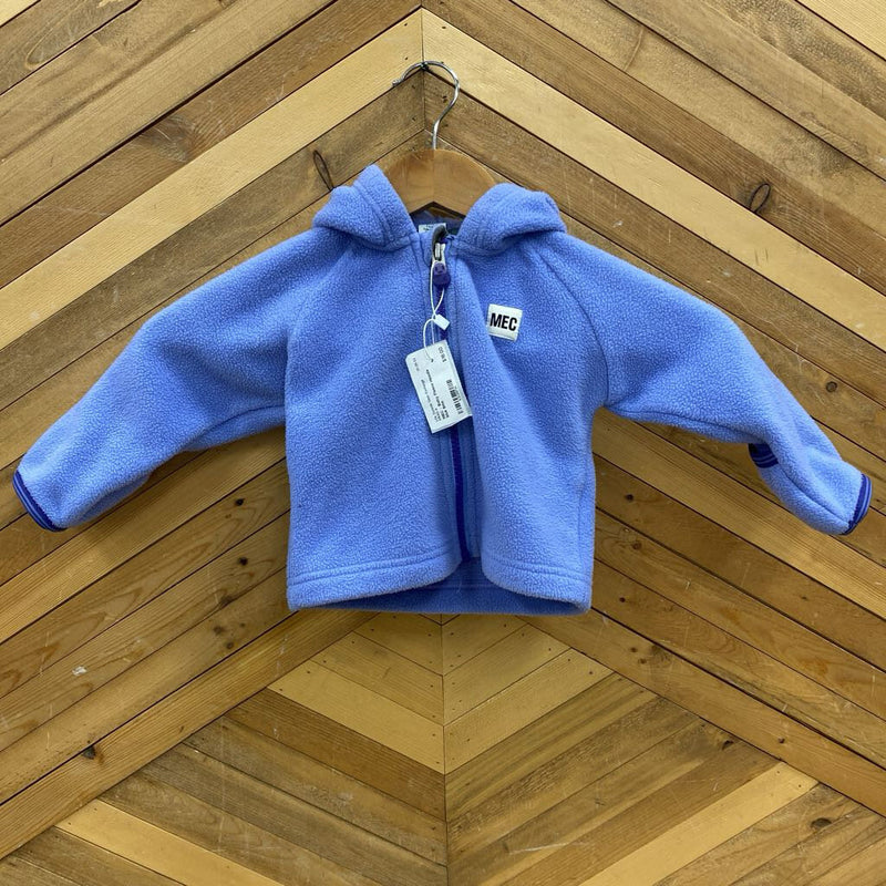 MEC 6 Month Blue Fleece Hoodie: blue-infant-6mo
