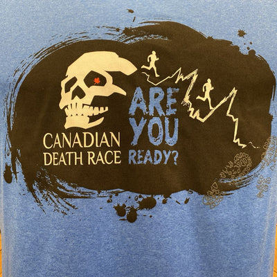 Zorrel - Men's Canadian Death Race T-Shirt: blue-unisex-LG