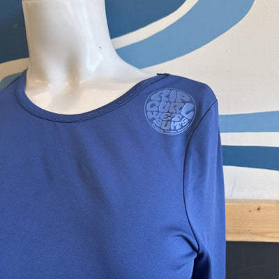 Rip Curl - Women's UV Protection Long Sleeve Shirt- MSRP $85: blue-women-SM