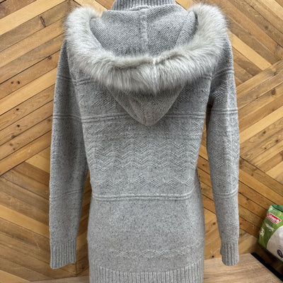 Smartwool - Women's Crestone Hooded Zip Sweater Jacket - MSRP comp $220: Grey-women-MD