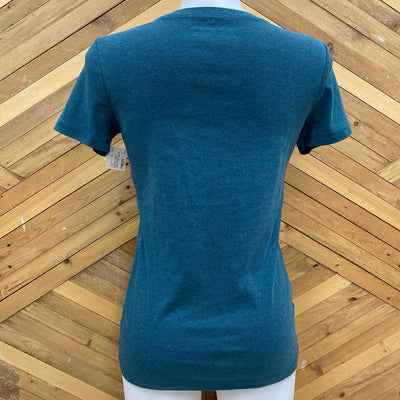 Eddie Bauer - Women's Favorite Short-Sleeve Crewneck T-Shirt - MSRP $34: Green/Blue-women-MD