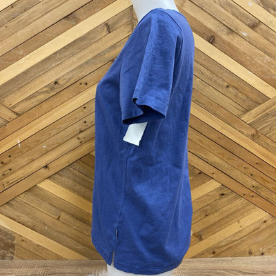 Eddie Bauer - Women's Everyday Essentials Short-Sleeve T-Shirt - MSRP $47: Blue/Purple-women-MD