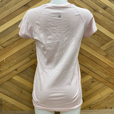 Lululemon - Women's Quick-Dry Active T-Shirt - MSRP $68: Light Pink-women-10