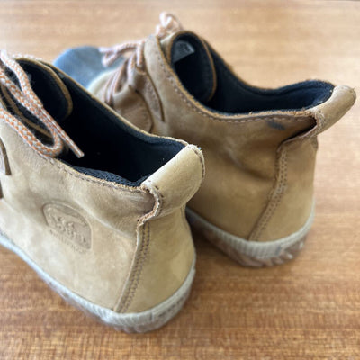 Sorel - Women's Out 'N About Waterproof Leather Duck Boots - MSRP $120: Brown/Black-women-W7.5