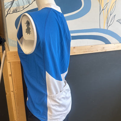 Running Room - Women's Fit Wear Vest - MSRP $89: White/Blue-women-MD