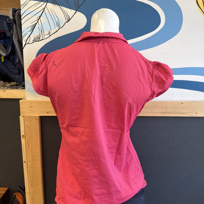 Lole - Women's Pink Collared Polo Shirt: pink-women-MD