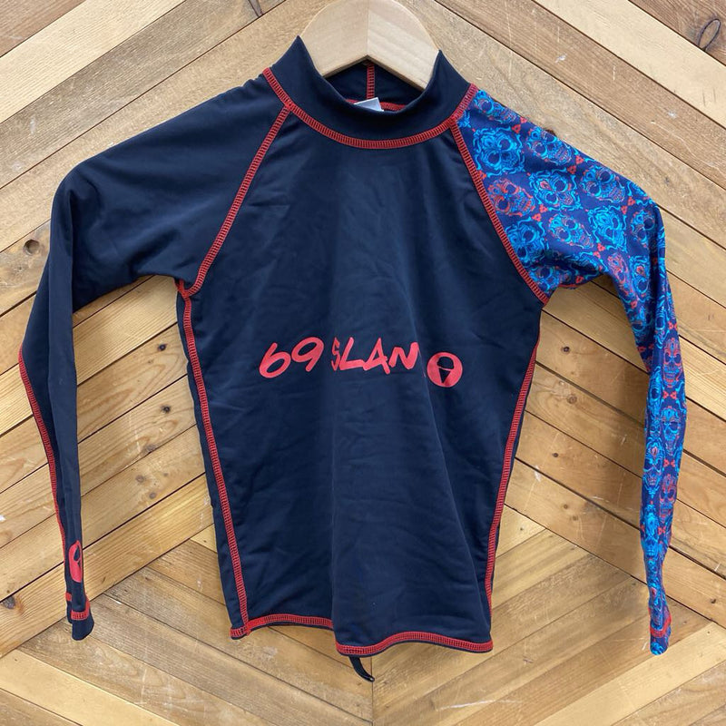 69 Slam - Kids Rash Guard - MSRP $70: Black Red -children-6