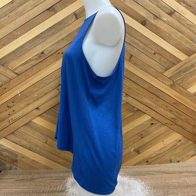 Women's Blue Tank Top: blue-women-MD