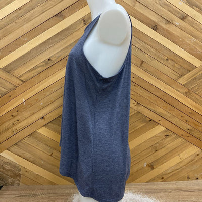 Women's Blue Tank Top: Grey -women-MD