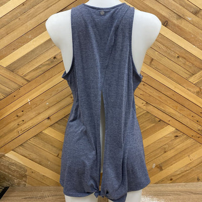 Women's Blue Tank Top: Grey -women-MD