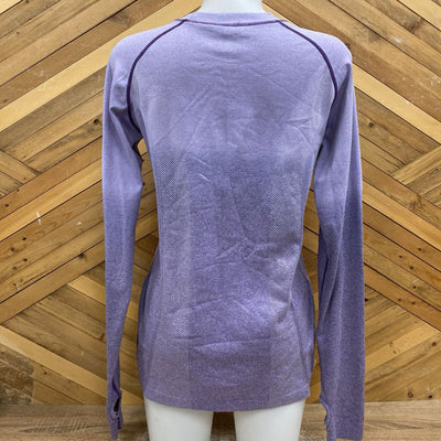 Lululemon - Women's Long Sleeve Activewear Top: purple-women-8/10