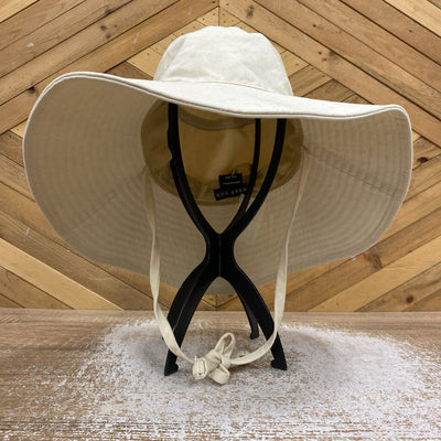 West Von - Wide Brim Sun Hat - MSRP $60: white-unisex-M/L