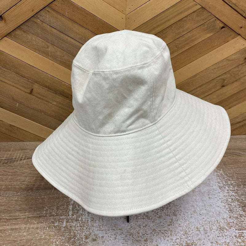 West Von - Wide Brim Sun Hat - MSRP $60: white-unisex-M/L