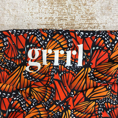 Ali - Cropped Leggings: red, black, orange-women-MD