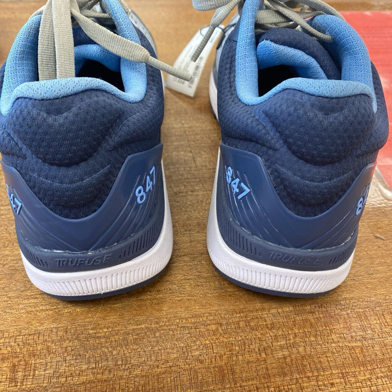 New Balance 847v4 Walking Shoes: Grey Blue-women-W7