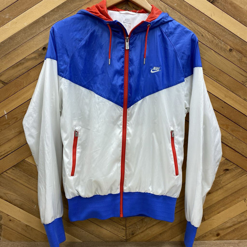 Nike - Kids Windbreaker Jacket - MSRP $80: White/Blue/Red-children-LG (12-14)