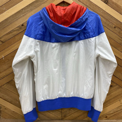 Nike - Kids Windbreaker Jacket - MSRP $80: White/Blue/Red-children-LG (12-14)