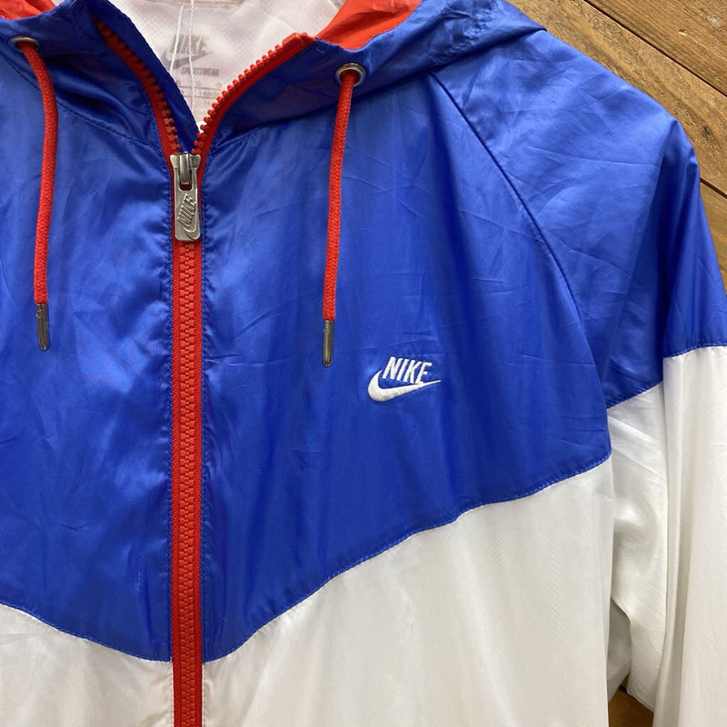 Nike - Kids Windbreaker Jacket - MSRP $80: White/Blue/Red-children-LG (12-14)