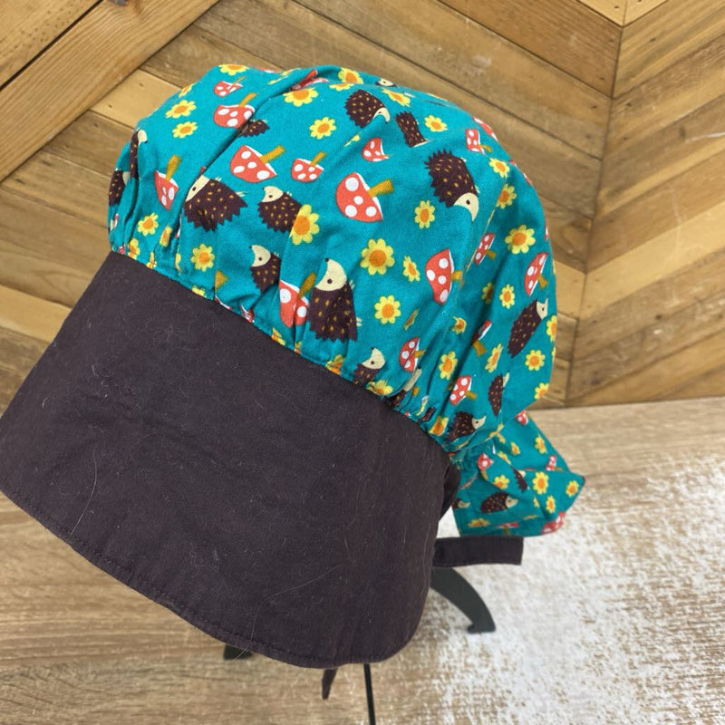 Sew Funky - Kids Sun Bonnet - MSRP $30: Green/Brown-children-LG