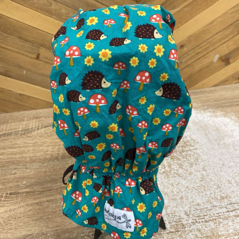 Sew Funky - Kids Sun Bonnet - MSRP $30: Green/Brown-children-LG