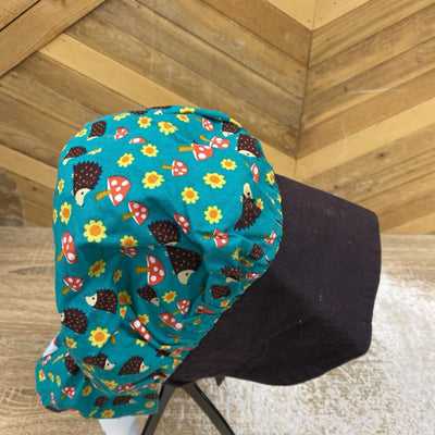 Sew Funky - Kids Sun Bonnet - MSRP $30: Green/Brown-children-LG