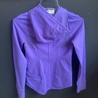 Ivviva - Kid's Zip Up Hoodie : Purple/Green-children-12Y