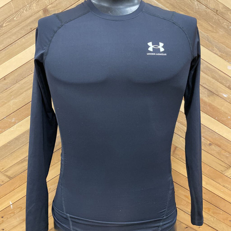Under Armour - Compression Longsleeve - MSRP $55: Black/White-unisex-MD