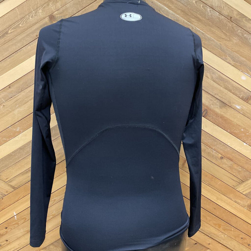 Under Armour - Compression Longsleeve - MSRP $55: Black/White-unisex-MD