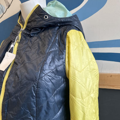 Flylow - Women' Tamara Micro Puff Jacket - MSRP compared $230: Yellow/Navy/Blue-women-SM