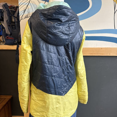 Flylow - Women' Tamara Micro Puff Jacket - MSRP compared $230: Yellow/Navy/Blue-women-SM