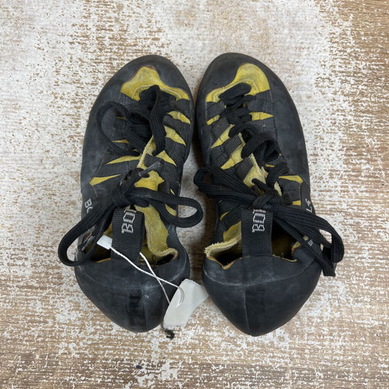 Boreal - Stinger Fusion Climbing Shoes : Black/Yellow-unisex-6
